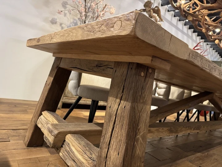 Esstisch Alteiche, Esstisch Altholz Eiche Landhaus, Tisch Alteiche Landhausstil, Länge 320 cm