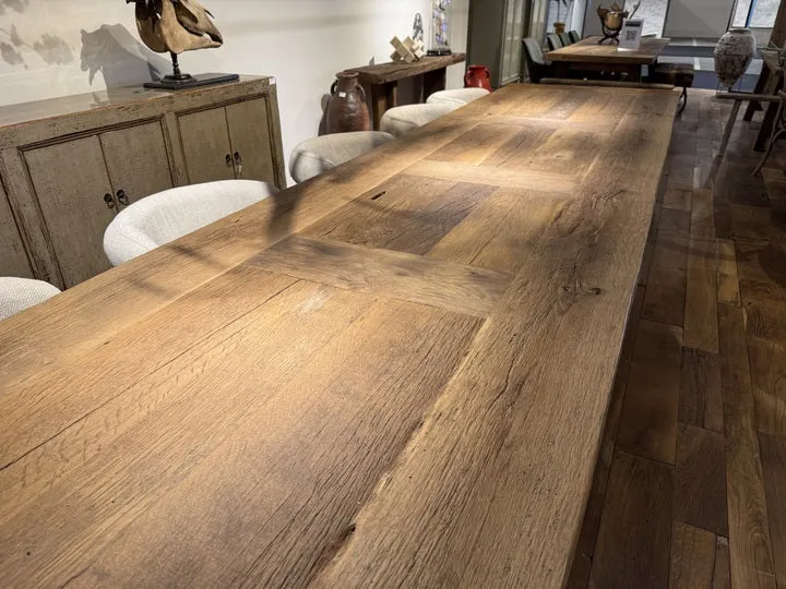 Esstisch Alteiche, Esstisch Altholz Eiche Landhaus, Tisch Alteiche Landhausstil, Länge 320 cm