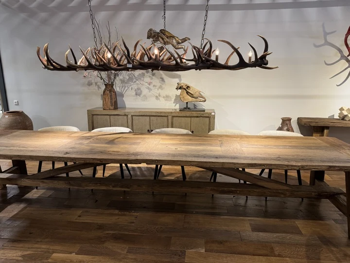 Esstisch Alteiche, Esstisch Altholz Eiche Landhaus, Tisch Alteiche Landhausstil, Länge 320 cm