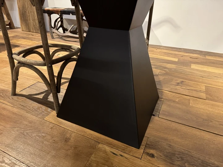 Bartisch rund Alteiche, Stehtisch rund Altholz Eiche, Bartisch Alteiche, Durchmesser 130 cm