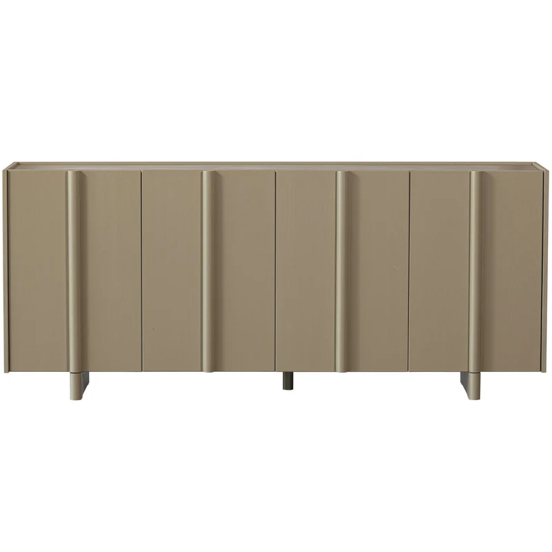 Sideboard Holz, Sideboard taupe-grau, Breite 200 cm