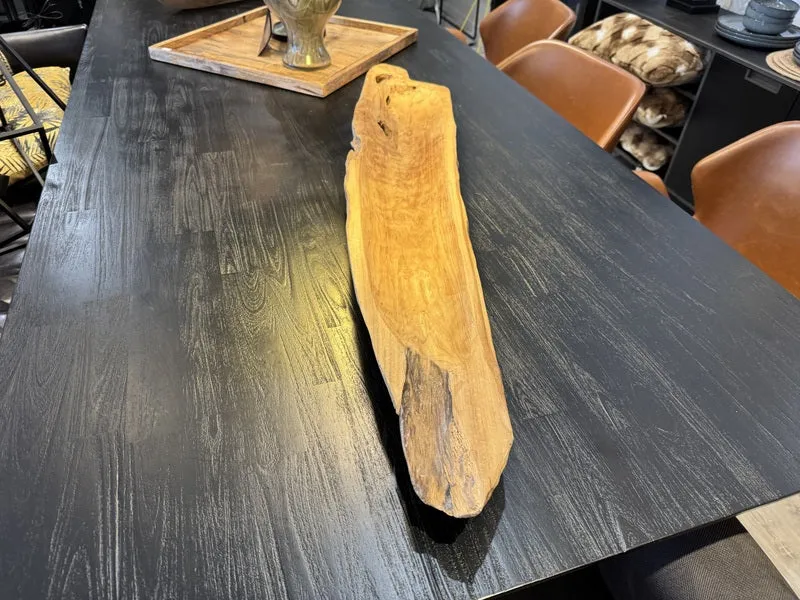 Holzschalle Teak, Deko-Schale, Länge 108 cm