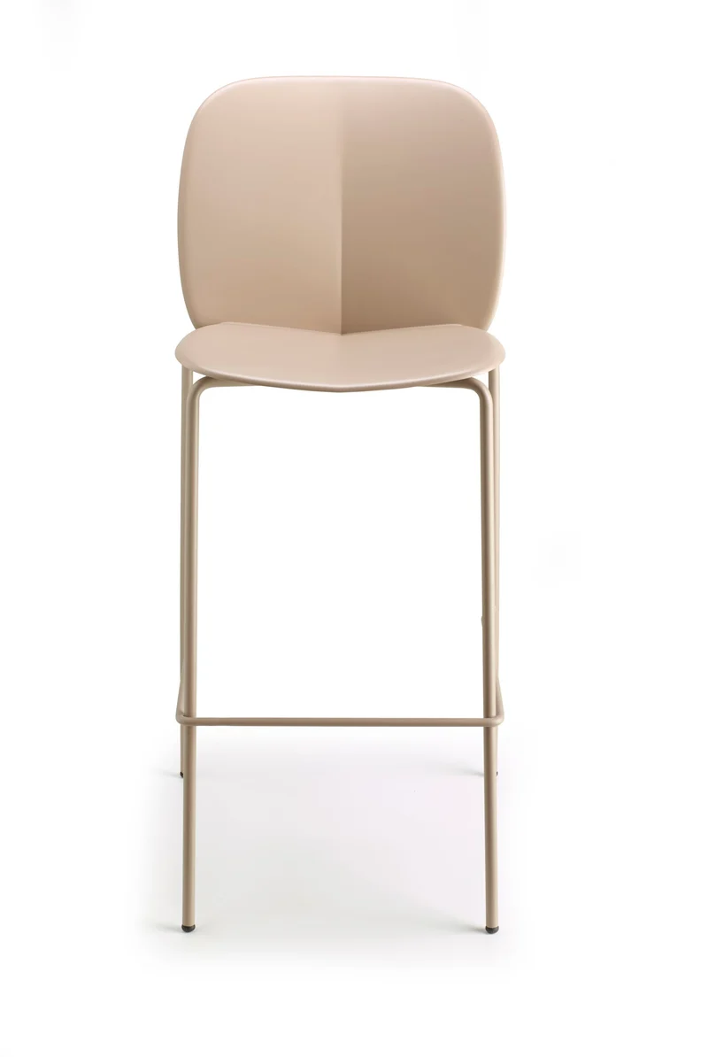 Barstuhl Farbe Karamell Design Barstuhl Karamell Metall-Gestell, Sitzhöhe 65 cm