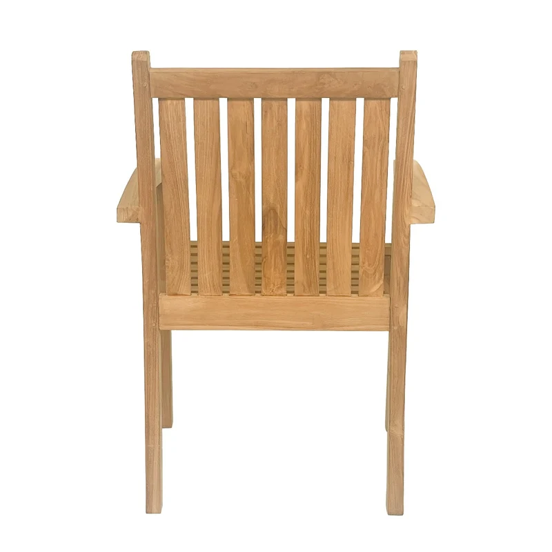 Gartenstuhl Teak Naturholz, Stuhl Massivholz
