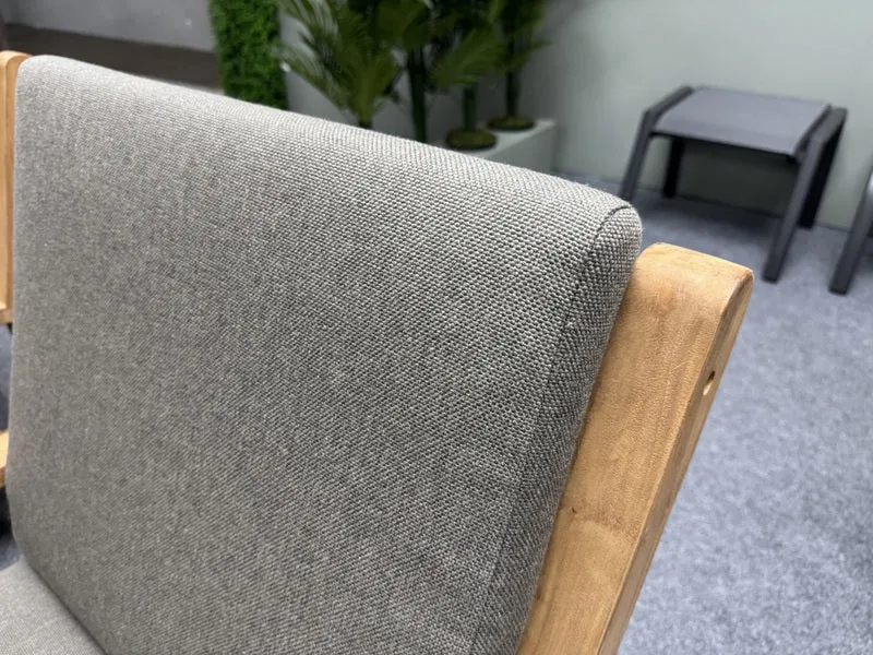 Gartensofa Holz, Gartensofa Teak Naturholz, Breite 180 cm