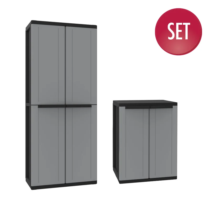 Set: Universalschrank "Joker" mit 3 Böden + Beistellschrank "Joker" mit 1 Boden