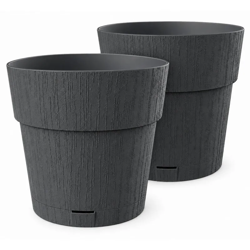 Pflanzkübel 'Ethica' Ø 40 x 40 cm mit Wasserspeicher - verschiedene Farben & Sets (wählbar)