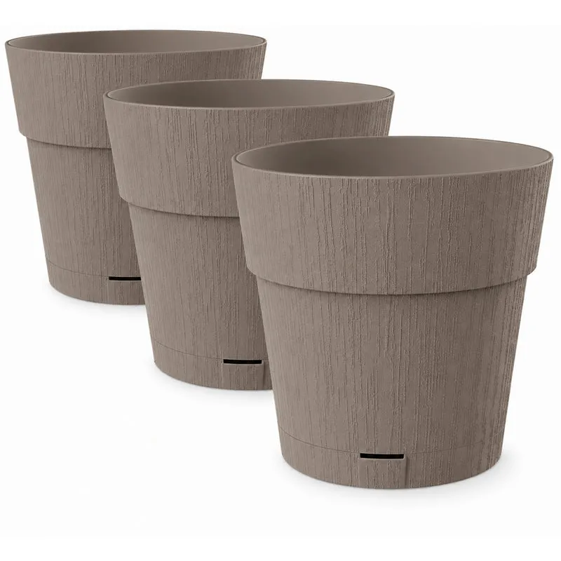 Pflanzkübel 'Ethica' Ø 40 x 40 cm mit Wasserspeicher - verschiedene Farben & Sets (wählbar)