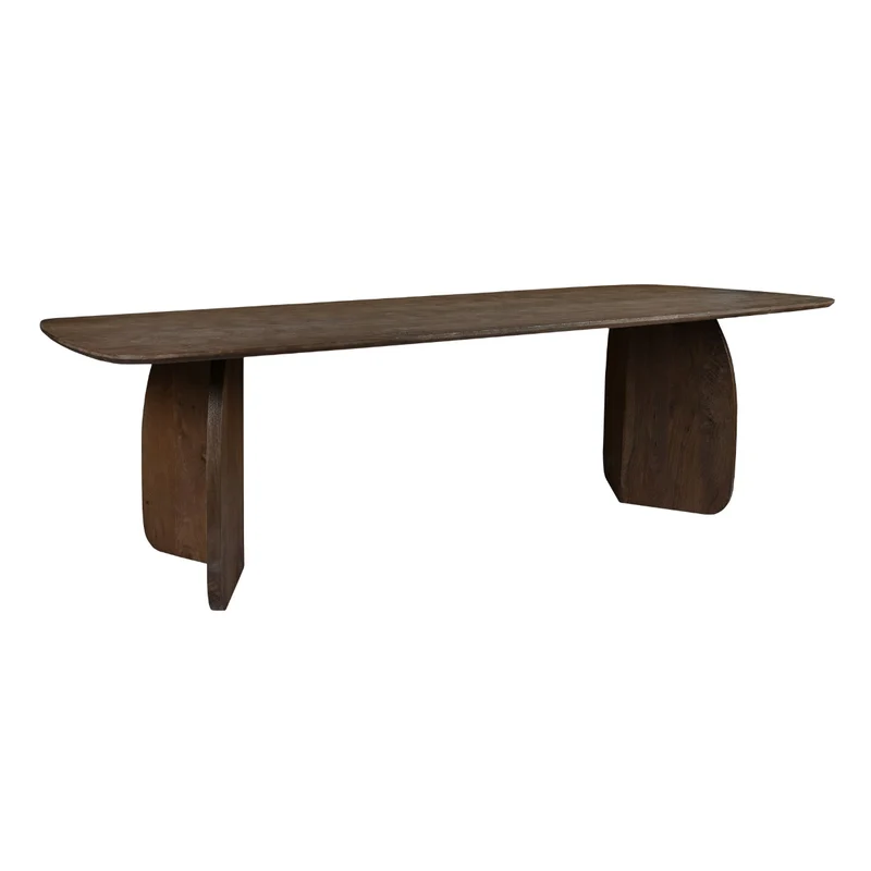 Tisch braun Holz massiv, Esstisch braun Holz, Länge 220 cm