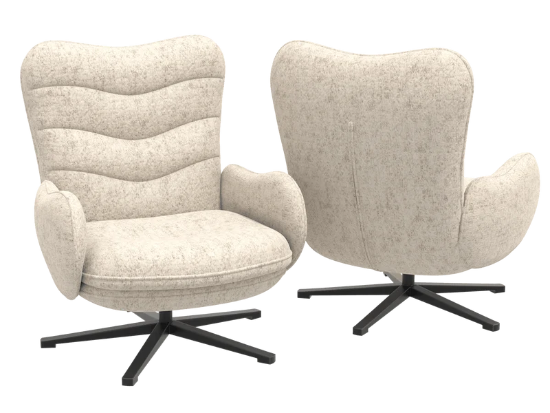 Sessel beige, Sessel drehbar creme-beige