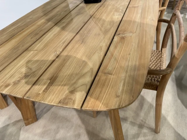Gartentisch Teakholz, Gartentisch Holz, Länge 200 cm