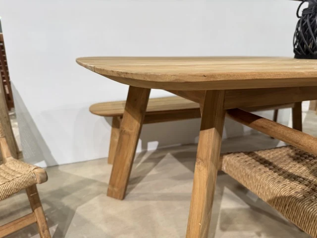Gartentisch Teakholz, Gartentisch Holz, Länge 200 cm