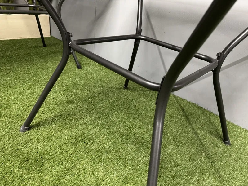 Gartentisch Metall, Metall Tisch, Metall-Gartentisch quadratisch, Maße 90x90 cm