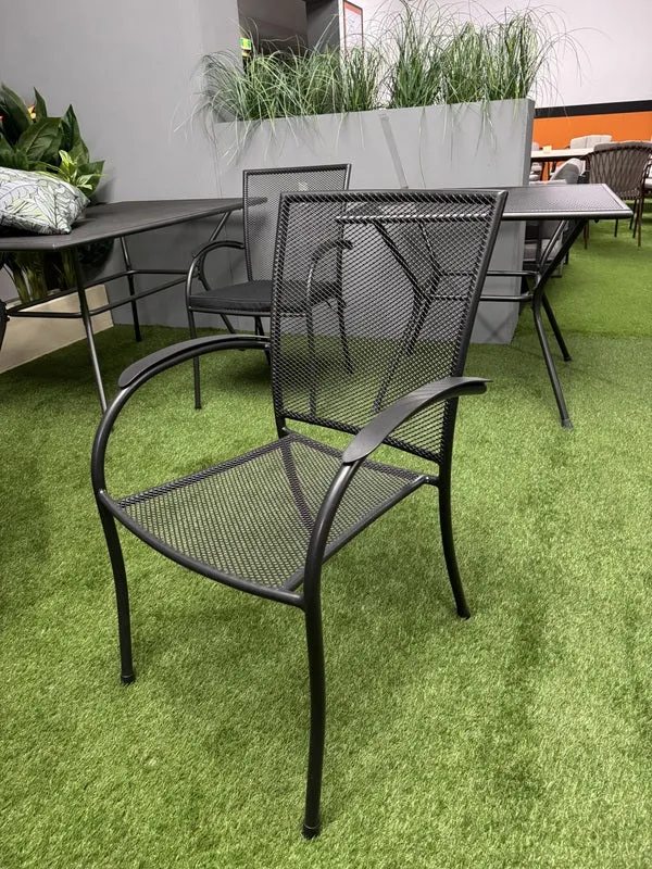 Gartentisch Metall, Metall Tisch, Metall-Gartentisch quadratisch, Maße 90x90 cm