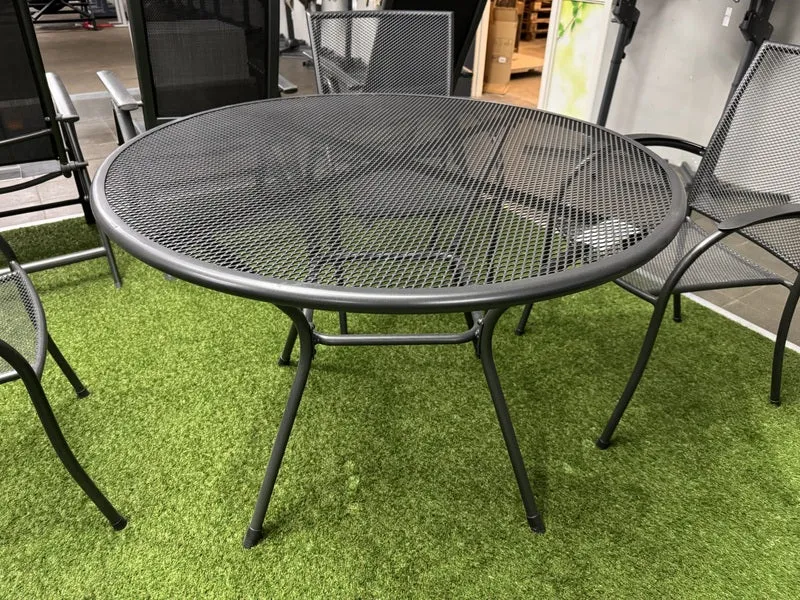 Gartentisch Metall rund, Metall Tisch rund, Metall-Gartentisch rund, Durchmesser 105 cm