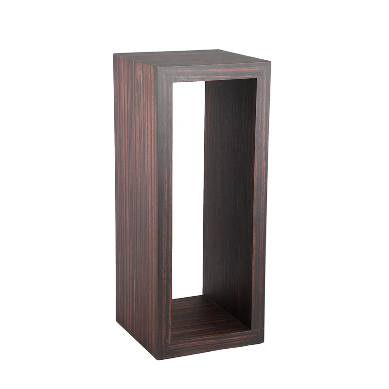Dekosäule Holz, Säule braun Holz, Höhe 85 cm