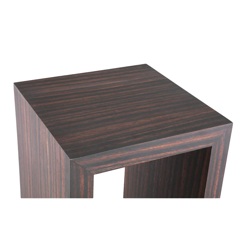Dekosäule Holz, Säule braun Holz, Höhe 85 cm