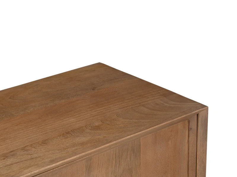 TV Schrank Holz massiv, Fernsehschrank braun Holz, Länge 180 cm