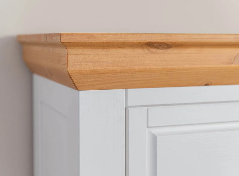 Kleines Sideboard aus Massivholz | Zweitürige Kommode Marone Elite mit Schubladen
