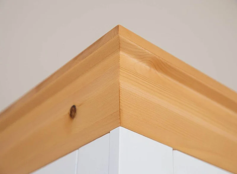 Kleines Sideboard aus Massivholz | Zweitürige Kommode Marone Elite mit Schubladen