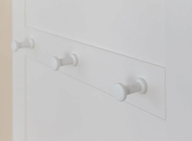 Garderobenpanel aus Massivholz | Hängegarderobe Marone Elite mit 8 Haken