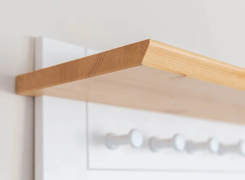 Garderobenpanel aus Massivholz | Hängegarderobe Marone Elite mit 8 Haken