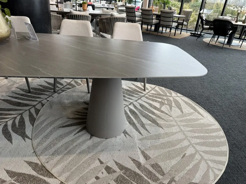 Gartentisch Keramik taupe, Gartentisch taupe, Länge 320 cm