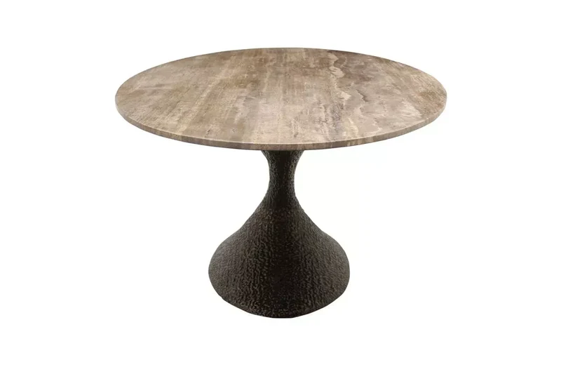 Esstisch Travertin-Tischplatte, Esstisch oval, Länge 235 cm