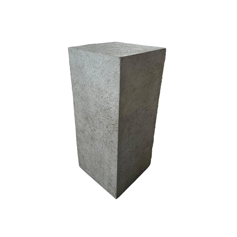 Dekosäule Betonoptik, Säule grau-weiß, Höhe 80 cm