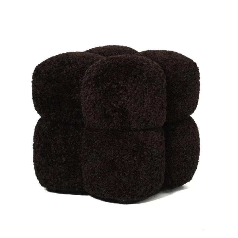 Hocker braun, Hocker braun, Maße 45x45 cm
