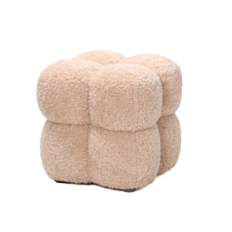 Hocker beige, Hocker beige, Maße 45x45 cm