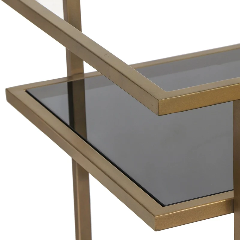 Servierwagen Gold, Servierwagen Glas-Metall Gold