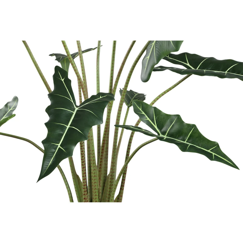Kunstpflanze groß Alocasia, Deko-Kunstpflanze grün, Höhe 140cm