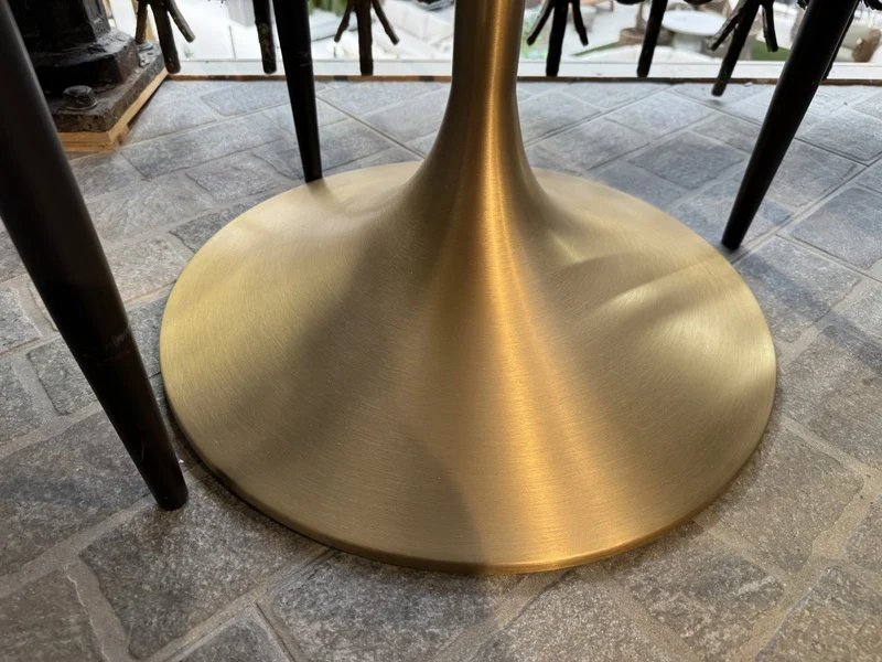 Bartisch Gold-Keramik, Bartisch Keramik-Marmoroptik, Maße 70x70 cm
