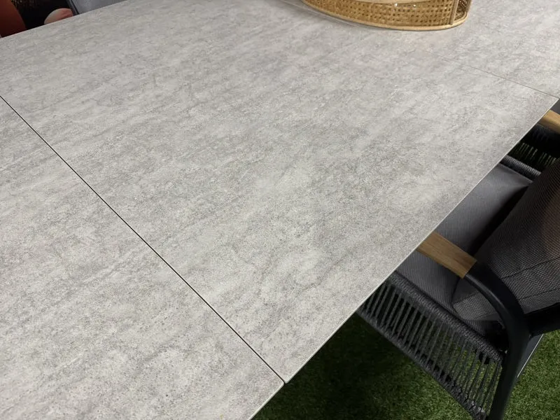 Gartentisch ausziehbar grau-anthrazit, Gartentisch Länge 340 cm