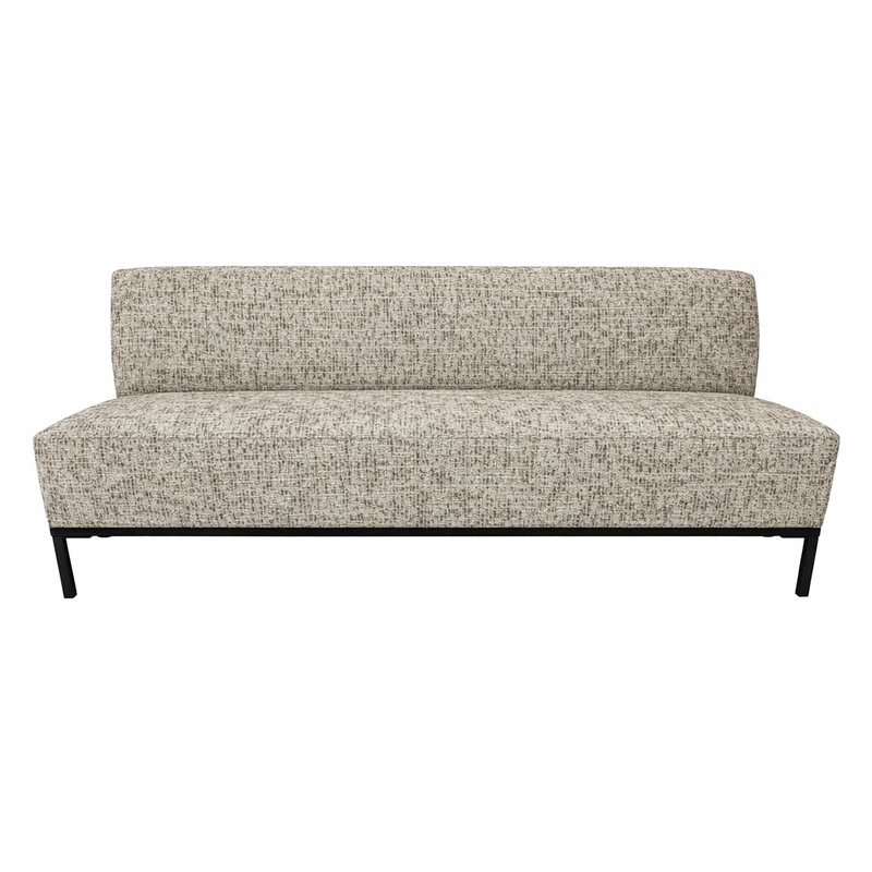 Eckbank rechts creme-taupe, Sitzbank creme-taupe, Länge 130 cm