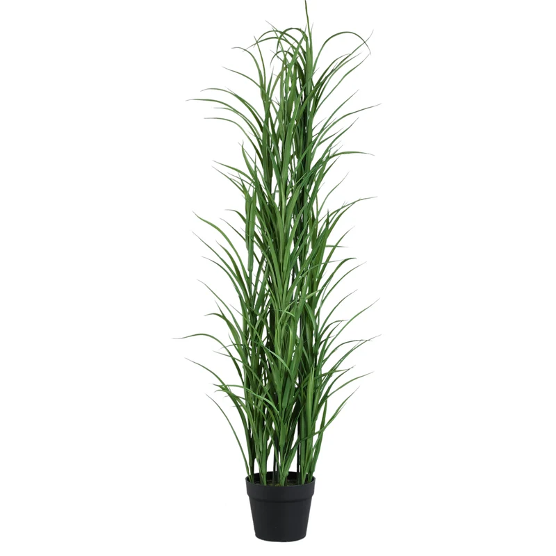Kunstpflanze Gras grün, Deko-Kunstpflanze grün, Höhe 120 cm