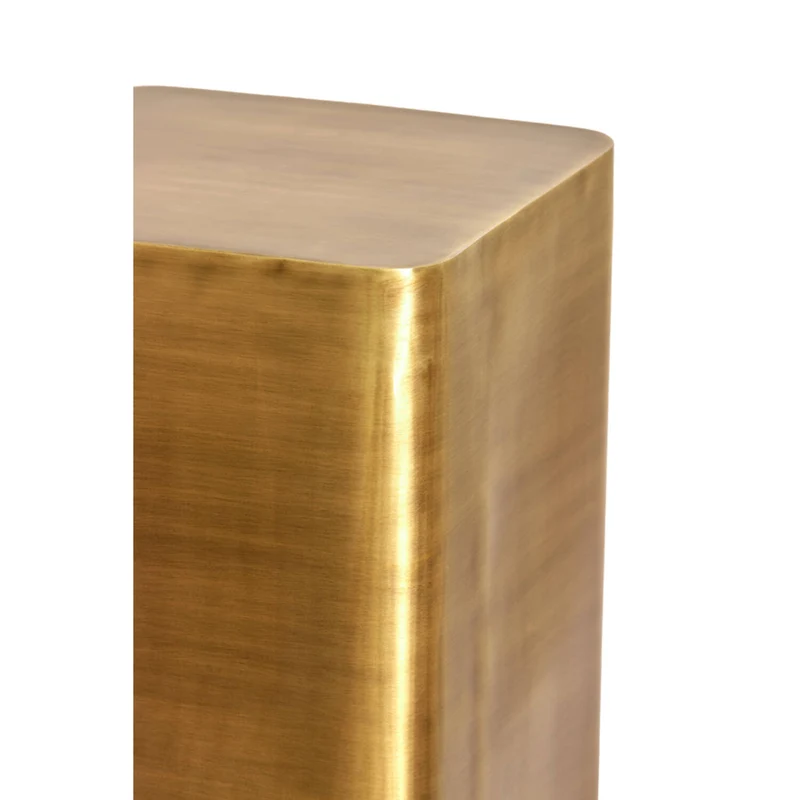 Säule Gold-Bronze, Dekosäule Metall, Höhe 100 cm