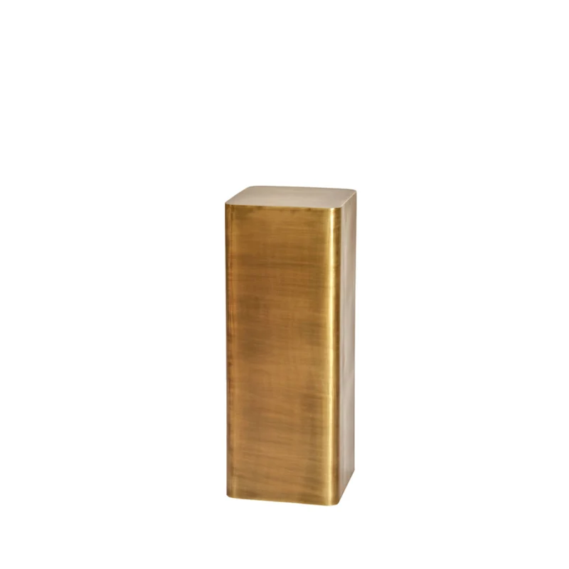 Säule Gold-Bronze, Dekosäule Bronze Metall, Höhe 80 cm