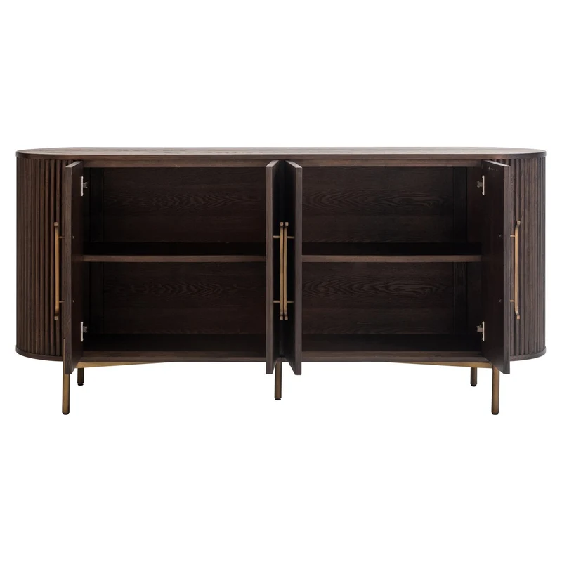 Sideboard braun Eiche, Anrichte braun, Breite 180 cm