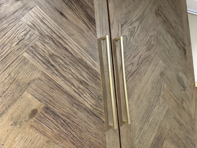 Kleiderschrank Alt-Eiche, Schrank Eiche, Breite 120 cm