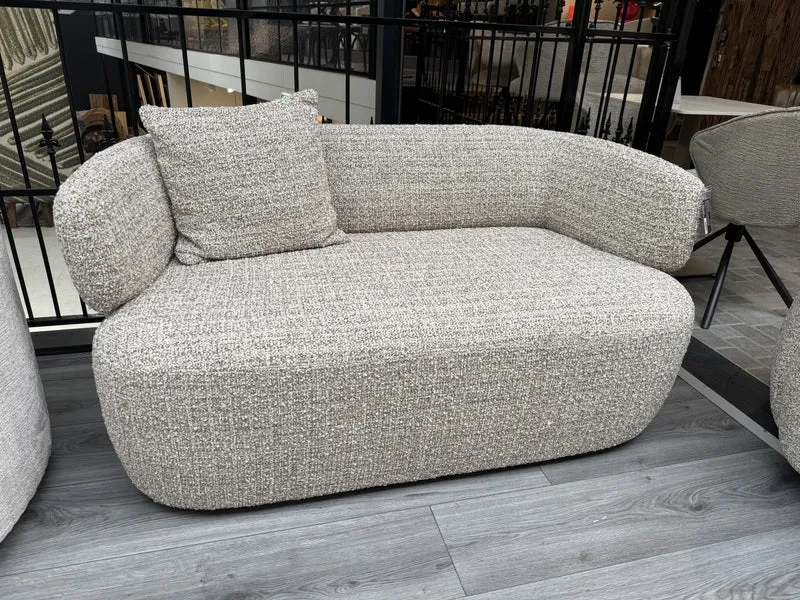 Sofa taupe-Sand, 2 Sitzer Sofa taupe, Breite 150 cm