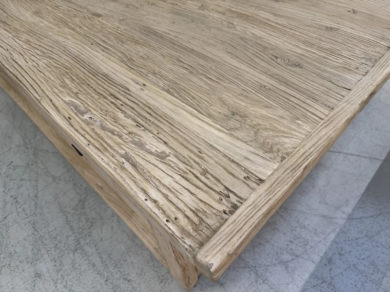 Altholz Couchtisch Naturholz, Couchtisch mit Schubladen Altholz, Länge150 cm