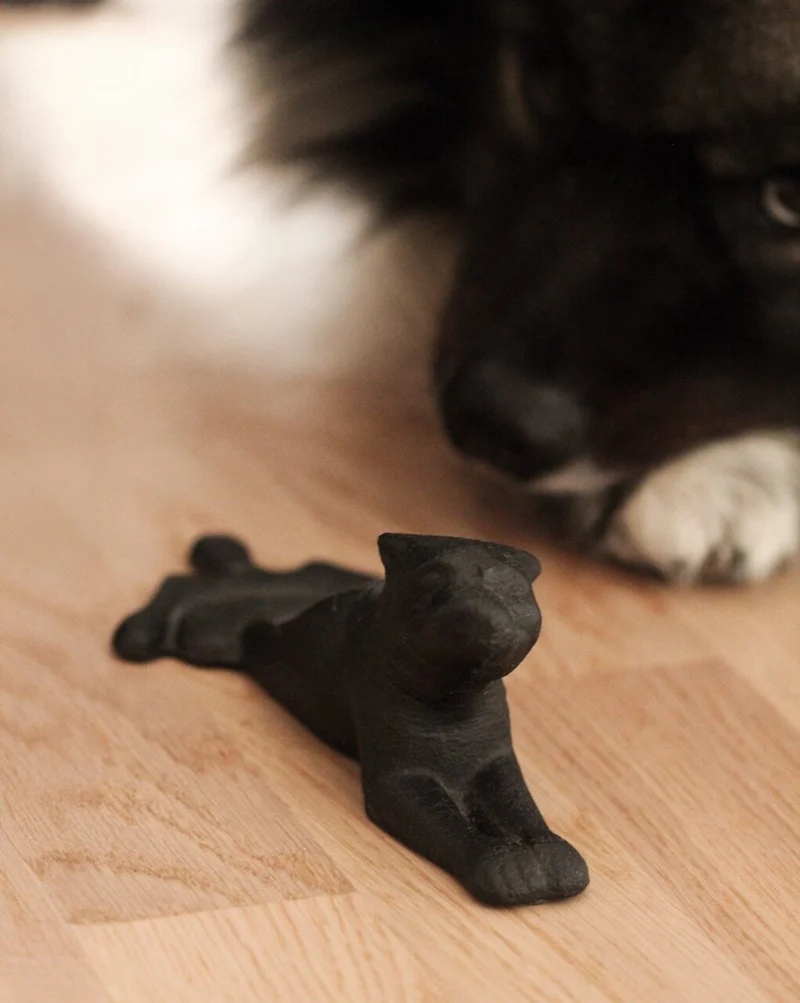 Türstopper Hund schwarz