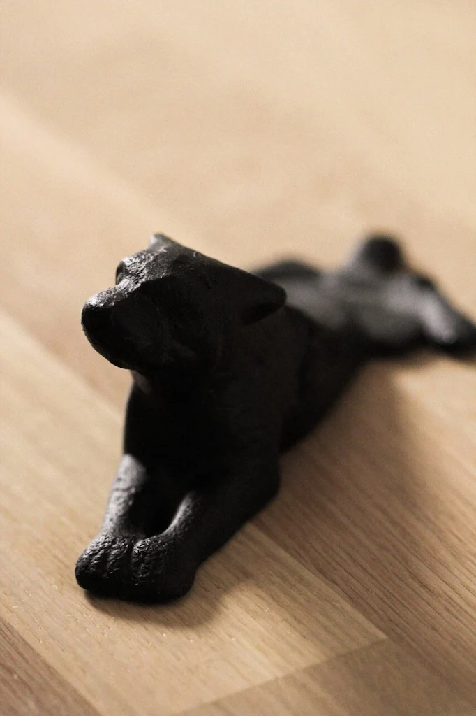 Türstopper Hund schwarz
