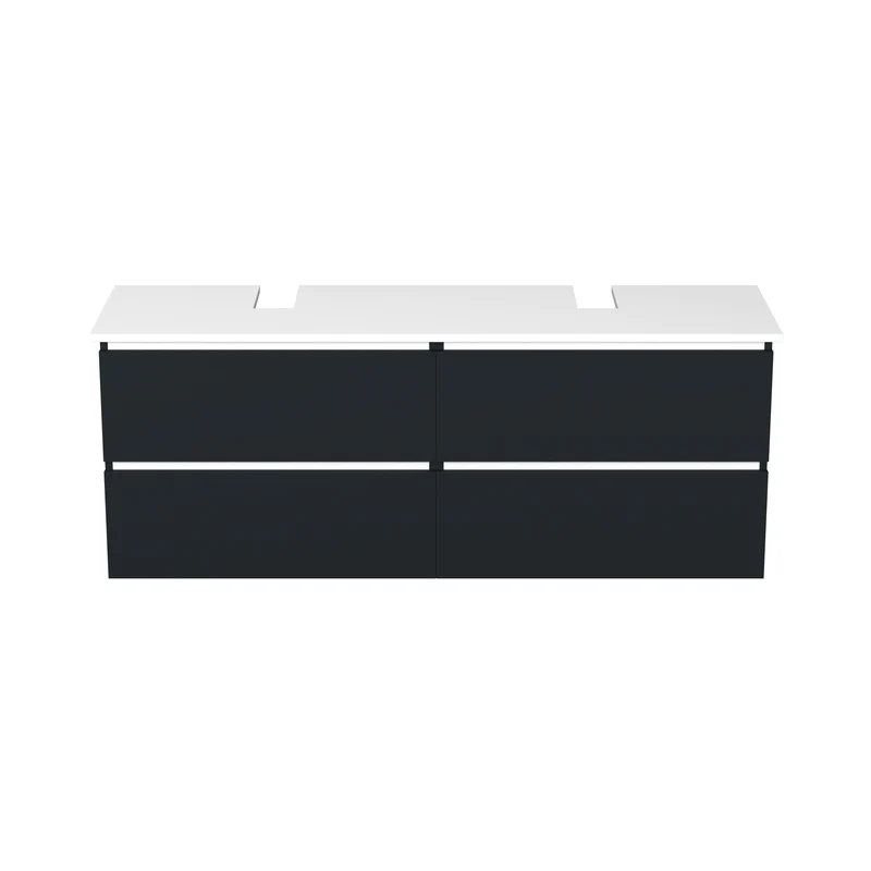 Garlivo Waschbeckenunterschrank GLB-160 Anthrazit mit Schubladen