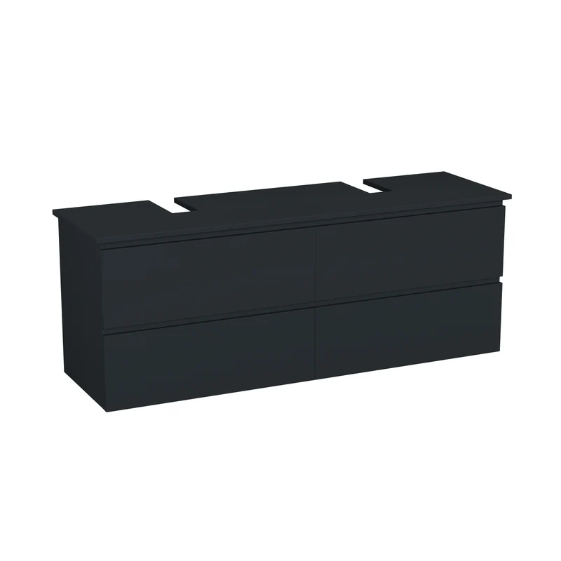 Garlivo Waschbeckenunterschrank GLB-160 Anthrazit mit Schubladen