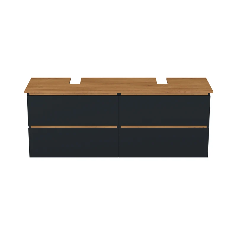 Garlivo Waschbeckenunterschrank GLB-160 Anthrazit mit Schubladen