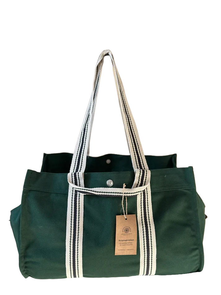 Brennholztasche aus Canvas 46 x 32 x 26 cm - Bergslagsväskan