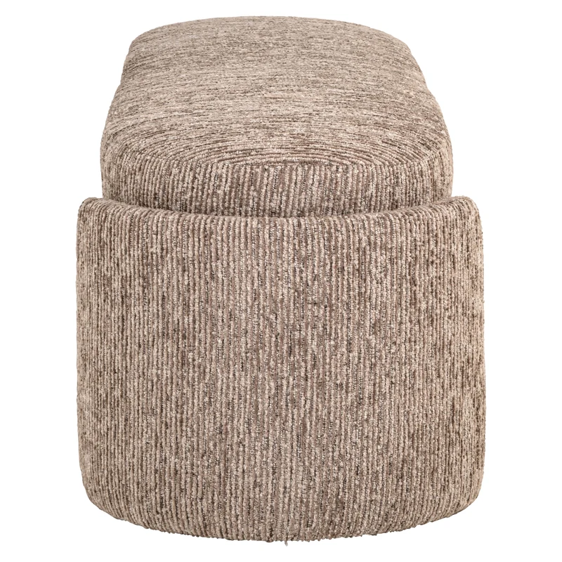Sitzbank taupe-braun, Schlafzimmerbank taupe, Breite 150 cm